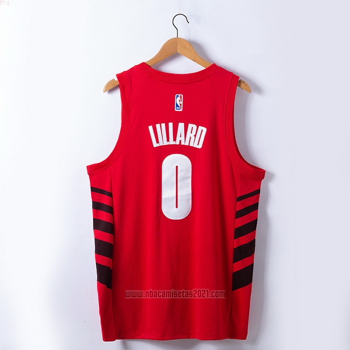 Camiseta Portland Trail Blazers Damian Lillard #0 Statement 2022-23 Rojo